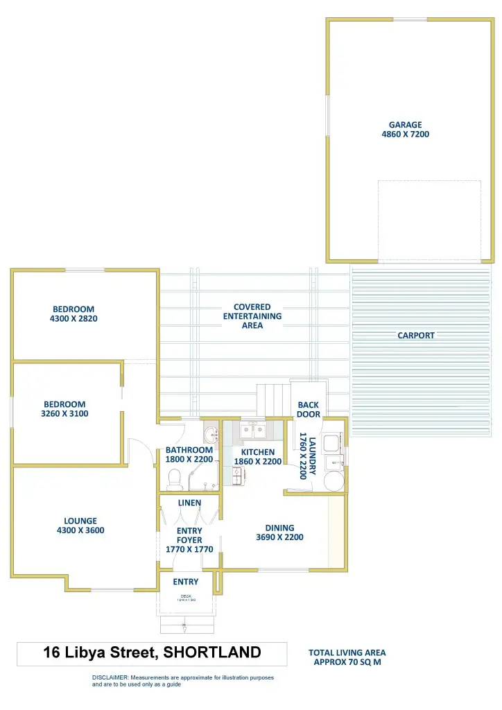 Floorplan of Homely house listing, 16 Libya Street, Shortland NSW 2307