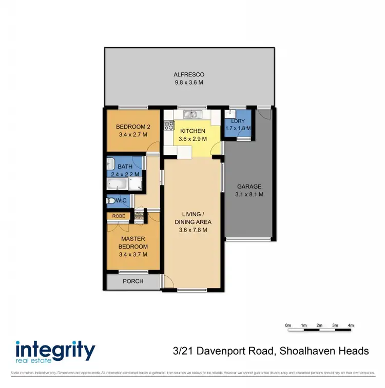 Floorplan of Homely villa listing, 3/21 Davenport Road, Shoalhaven Heads NSW 2535