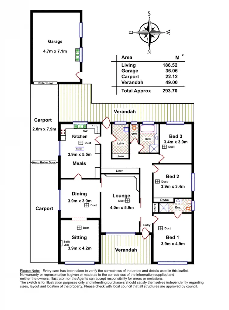 Floorplan of Homely house listing, 36 Thomson Avenue, Rostrevor SA 5073