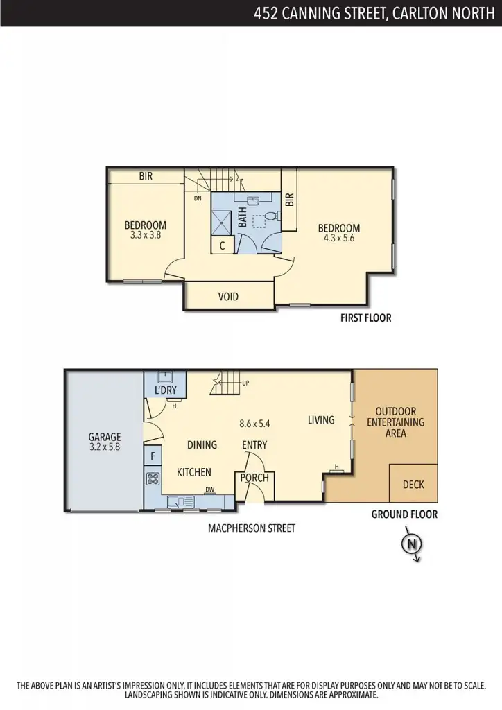 Floorplan of Homely house listing, 452 Canning Street, Carlton North VIC 3054