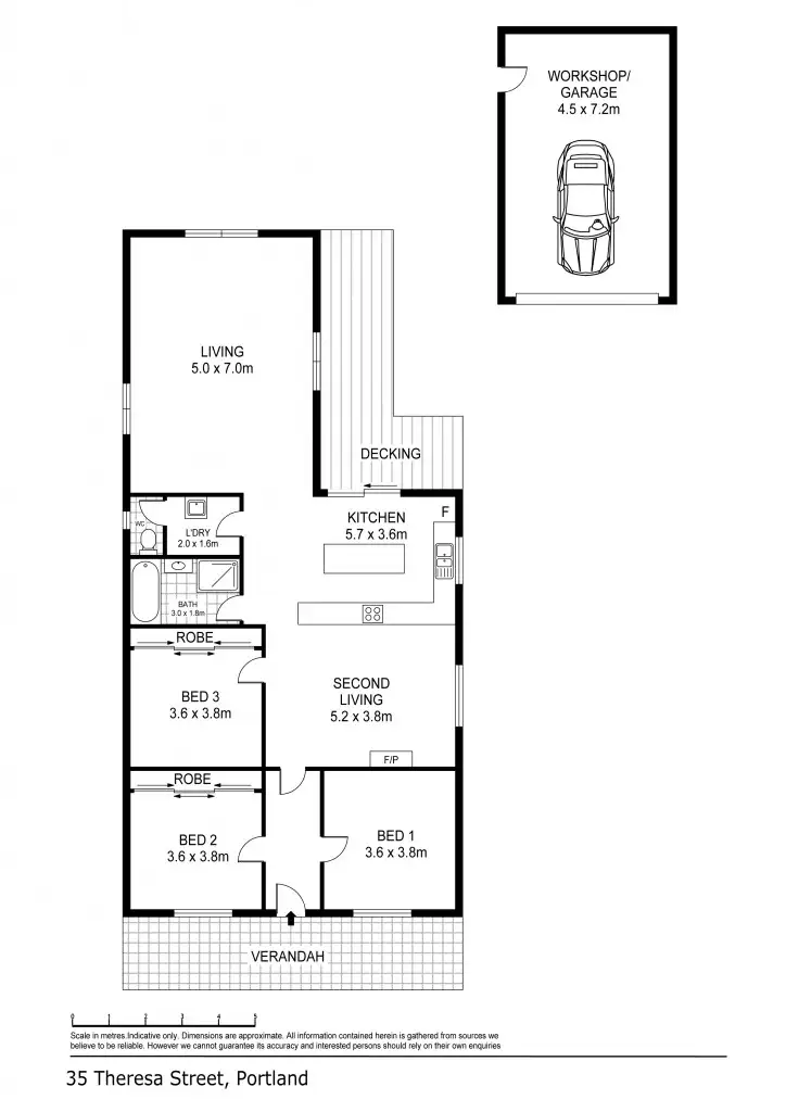 Floorplan of Homely house listing, 35 Theresa Street, Portland VIC 3305