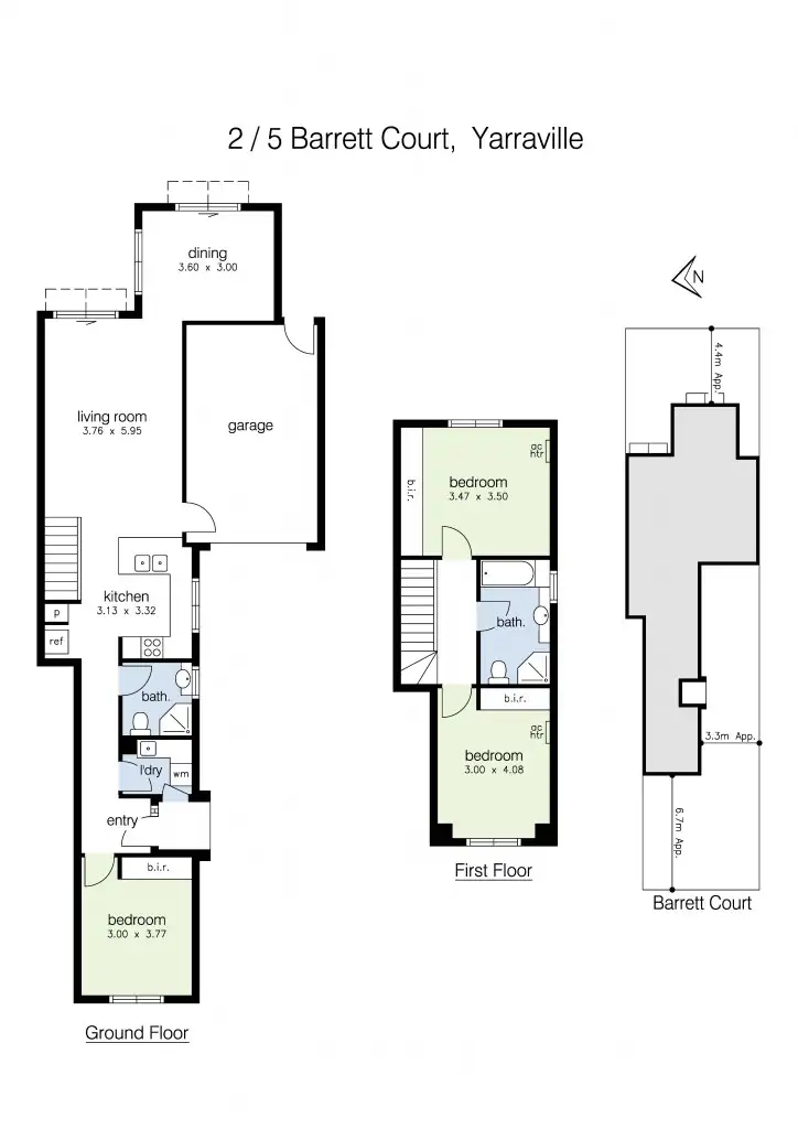 Floorplan of Homely house listing, 2/5 Barrett Court, Yarraville VIC 3013