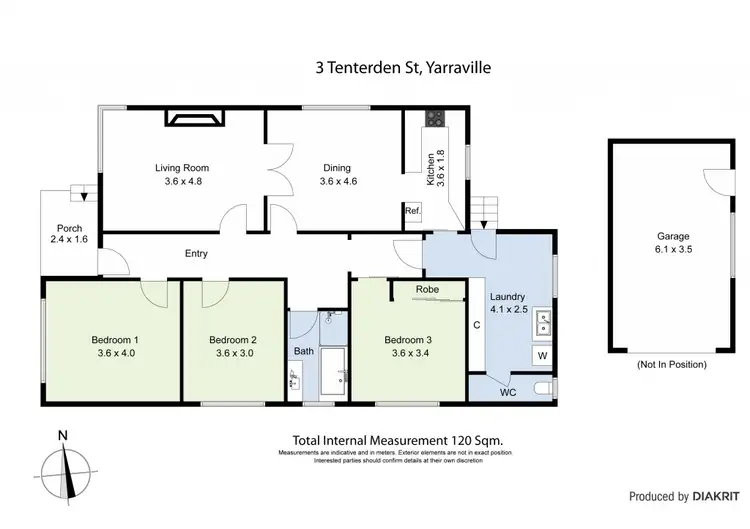 Floorplan of Homely house listing, 3 Tenterden Street, Yarraville VIC 3013