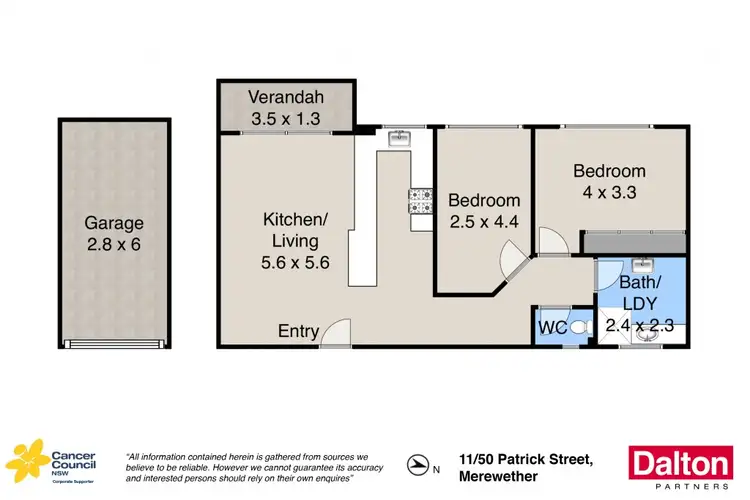 Floorplan of Homely apartment listing, 11/50 Patrick Street, Merewether NSW 2291