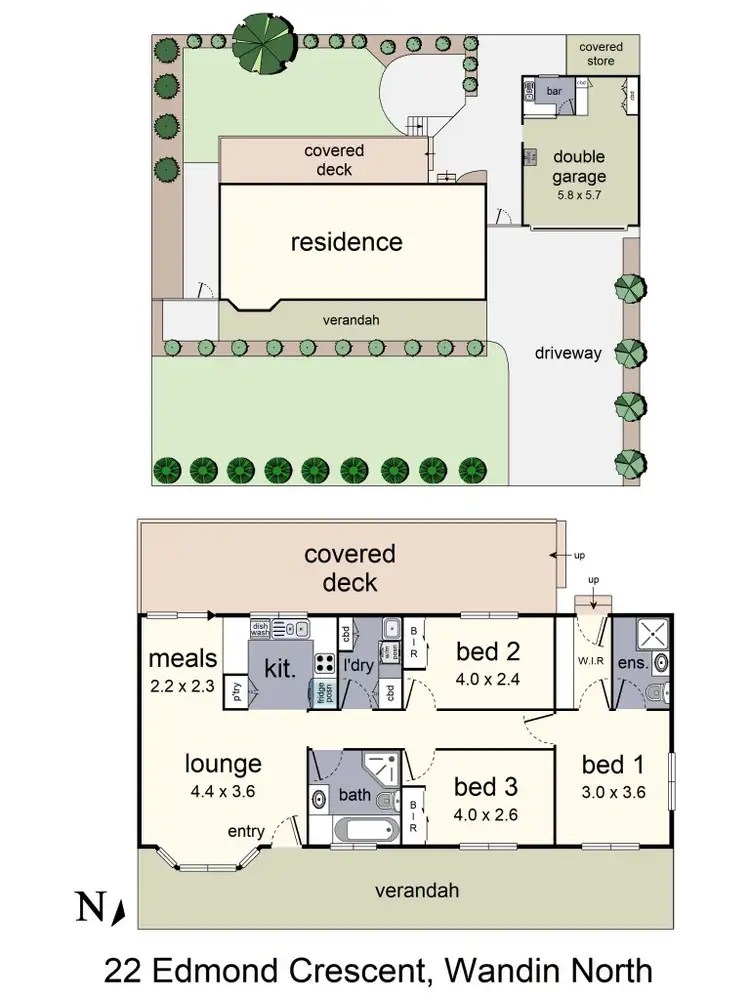 Floorplan of Homely house listing, 22 Edmond Crescent, Wandin North VIC 3139