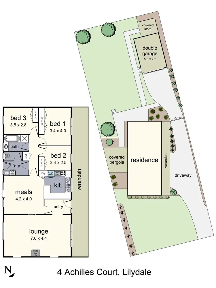 Floorplan of Homely house listing, 4 Achilles Court, Lilydale VIC 3140