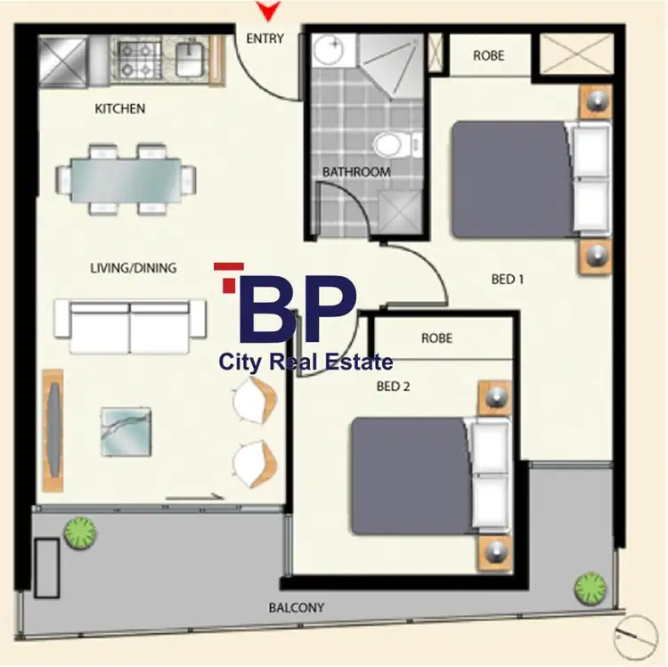 Floorplan of Homely apartment listing, 1807/380 Little Lonsdale Street, Melbourne VIC 3000