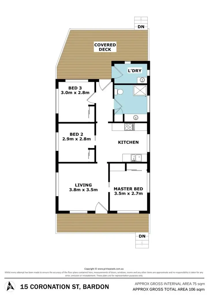 Floorplan of Homely house listing, 15 Coronation Street, Bardon QLD 4065