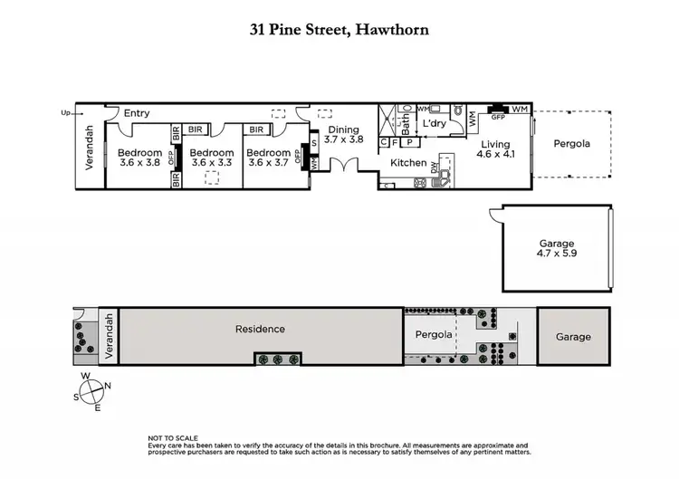 Floorplan of Homely house listing, 31 Pine Street, Hawthorn VIC 3122