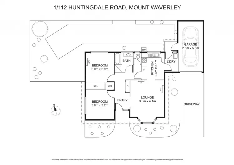 Floorplan of Homely unit listing, 1/112-114 Huntingdale Road, Mount Waverley VIC 3149