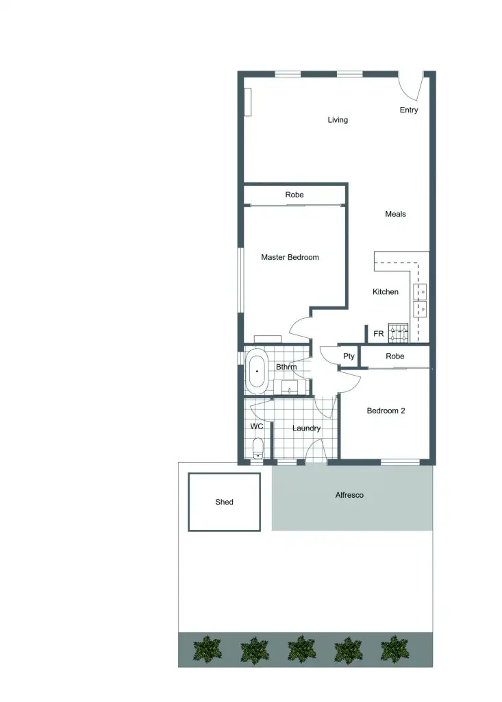 Floorplan of Homely villa listing, 16A Saunders Street, Como WA 6152
