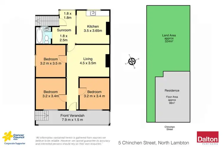 Floorplan of Homely house listing, 5 Chinchen Street, North Lambton NSW 2299