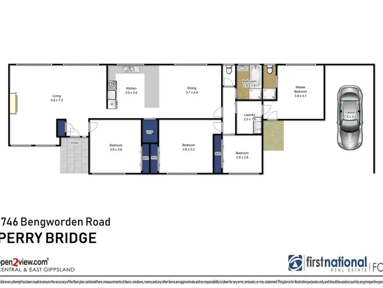 Floorplan of Homely rural property listing, 1746 Bengworden Road, Perry Bridge VIC 3862