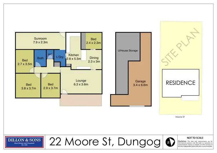 Floorplan of Homely house listing, 22 Moore Street, Dungog NSW 2420
