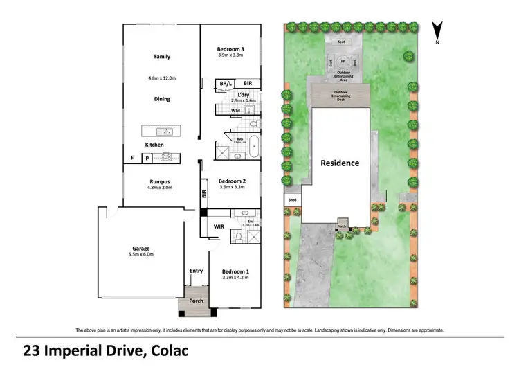 Floorplan of Homely house listing, 23 Imperial Drive, Colac VIC 3250