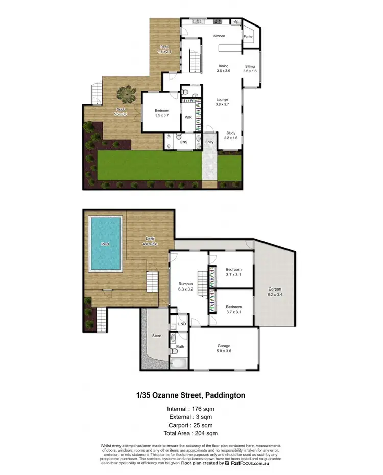 Floorplan of Homely house listing, 1/35 Ozanne Street, Paddington QLD 4064