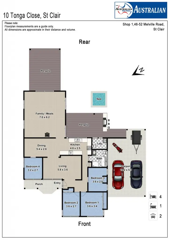 Floorplan of Homely house listing, 10 Tonga Close, St Clair NSW 2759