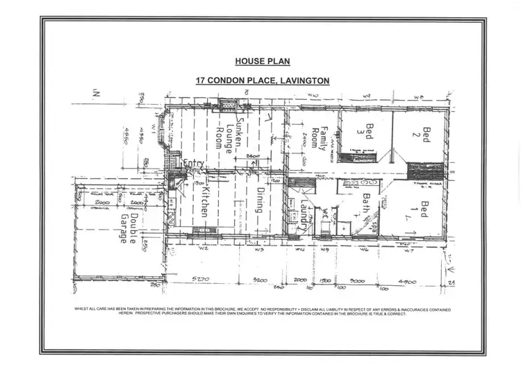 Floorplan of Homely house listing, 17 Condon Place, Lavington NSW 2641