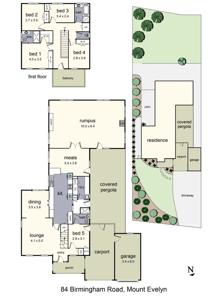Floorplan of Homely house listing, 84 Birmingham Road, Mount Evelyn VIC 3796