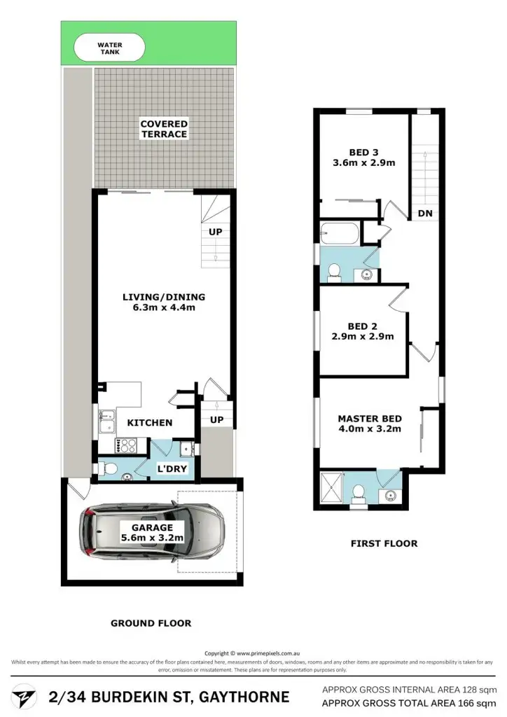 Floorplan of Homely townhouse listing, 2/34 Burdekin Street, Gaythorne QLD 4051