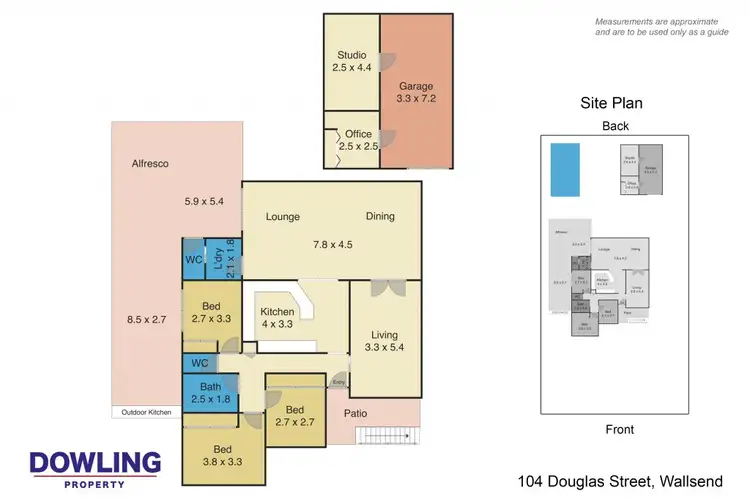 Floorplan of Homely house listing, 104 Douglas Street, Wallsend NSW 2287