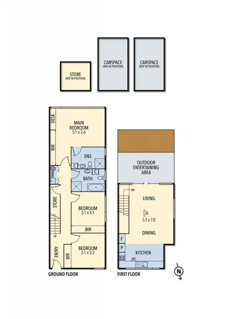 Floorplan of Homely apartment listing, 14/44-46 James Street, Northcote VIC 3070