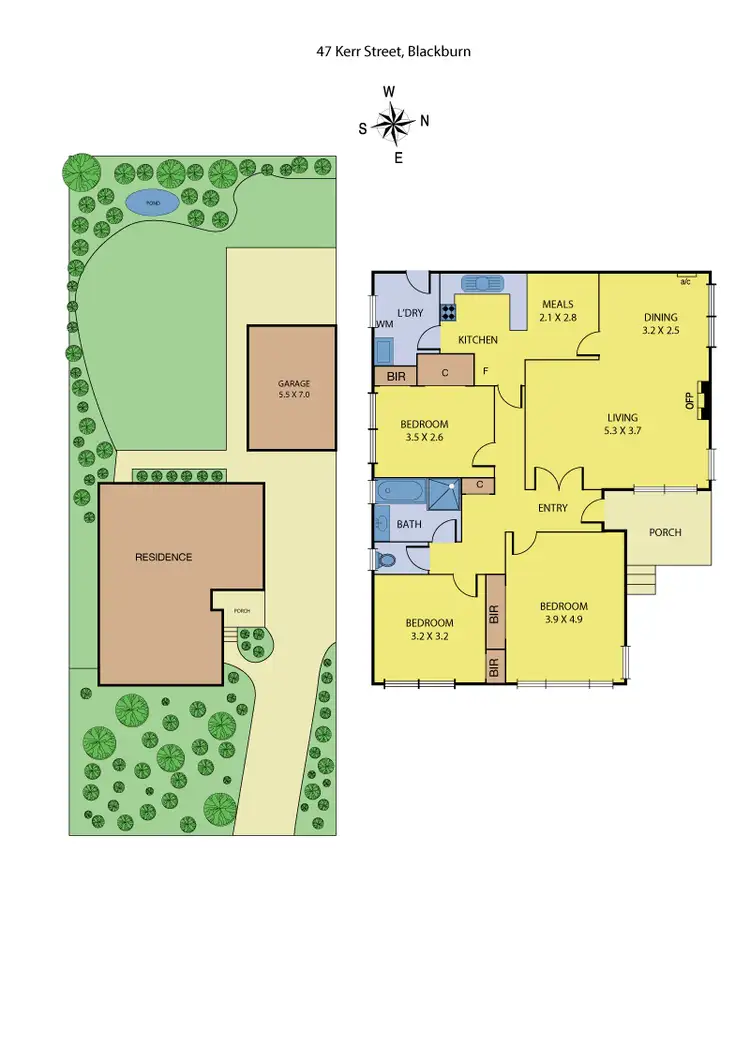 Floorplan of Homely house listing, 47 Kerr Street, Blackburn VIC 3130
