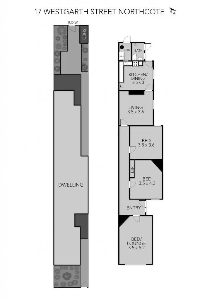 Floorplan of Homely house listing, 17 Westgarth Street, Northcote VIC 3070