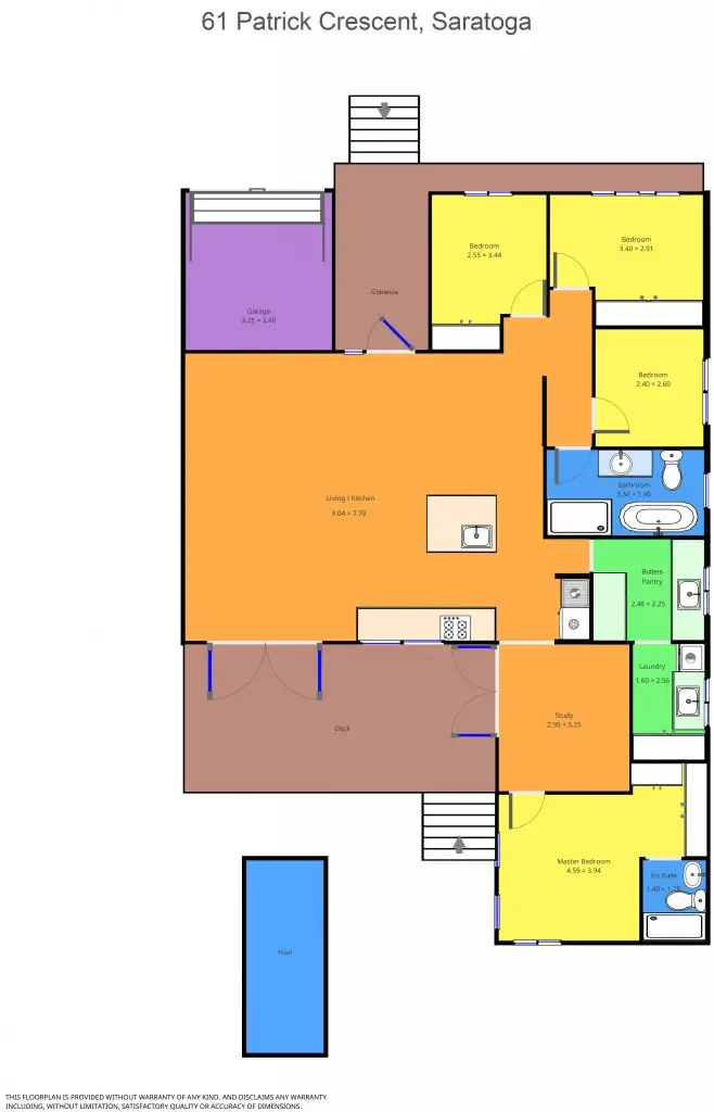 Floorplan of Homely house listing, 61 Patrick Cr, Saratoga NSW 2251
