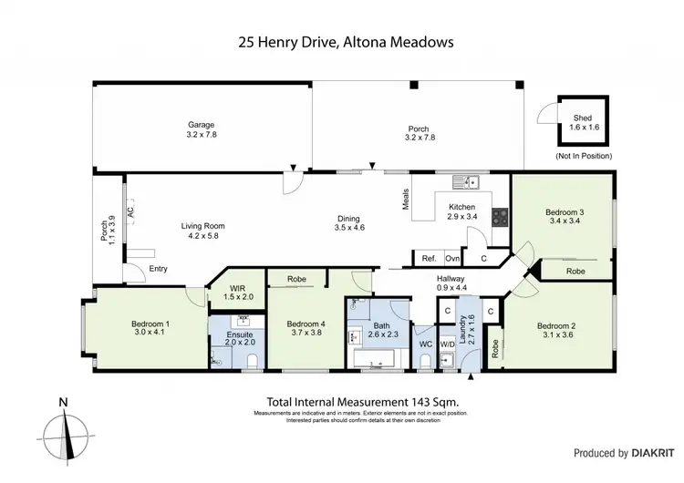 Floorplan of Homely house listing, 25 Henry Drive, Altona Meadows VIC 3028