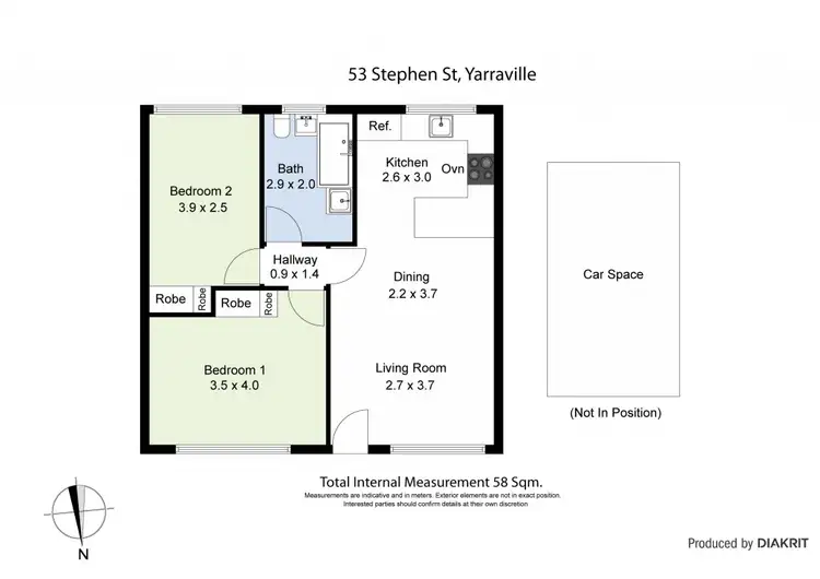Floorplan of Homely apartment listing, 5/53 Stephen Street, Yarraville VIC 3013
