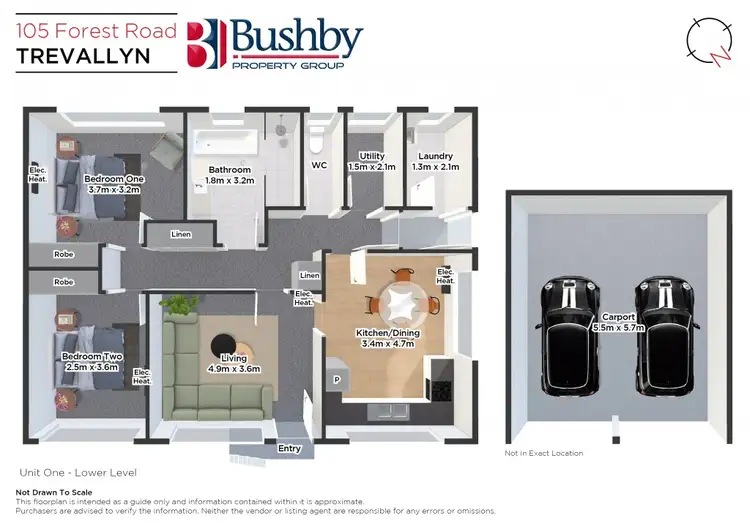 Floorplan of Homely apartment listing, 105 Forest Road, Trevallyn TAS 7250