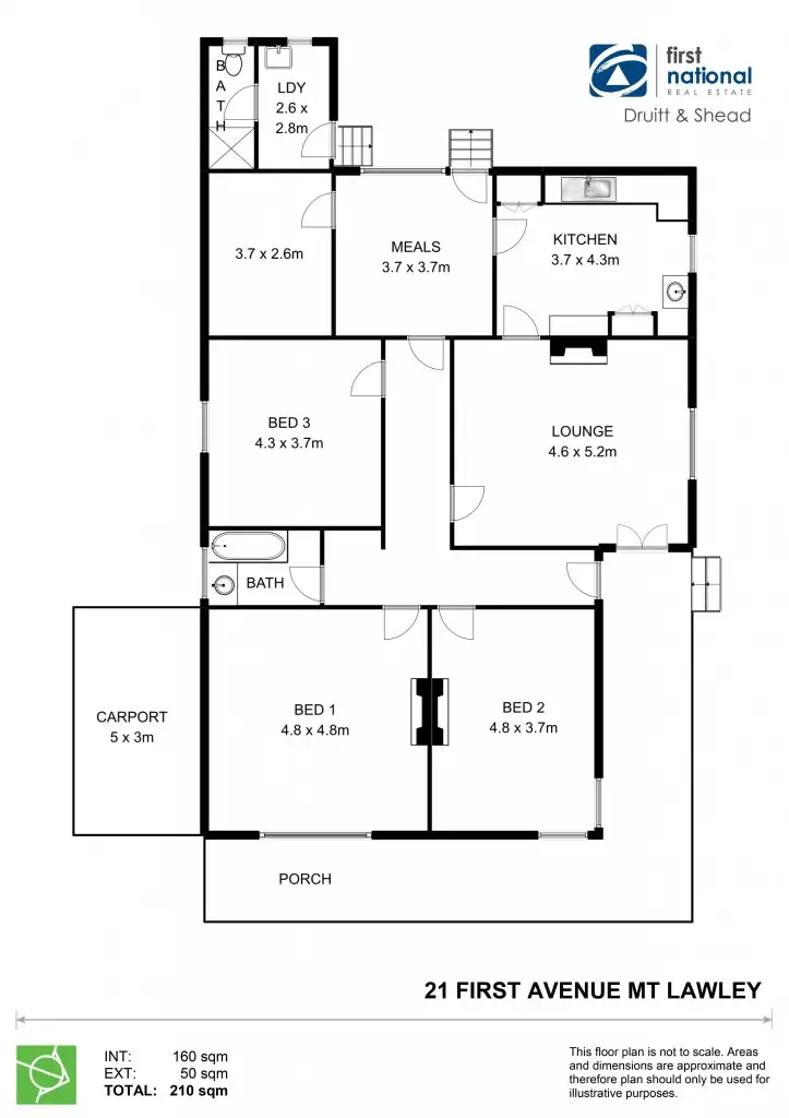 Floorplan of Homely house listing, 21 First Avenue, Mount Lawley WA 6050