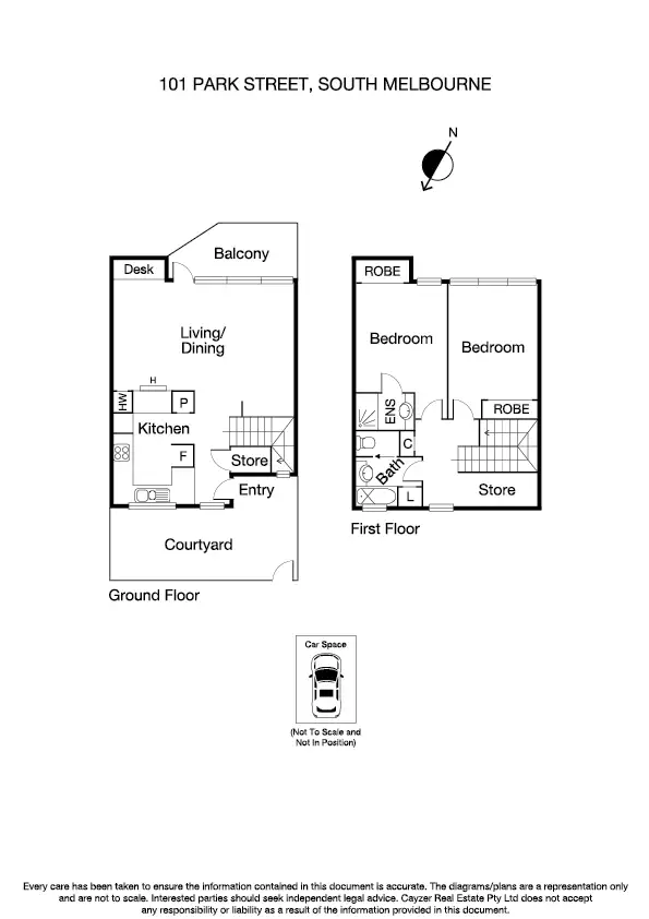 Floorplan of Homely apartment listing, 101 Park Street, South Melbourne VIC 3205