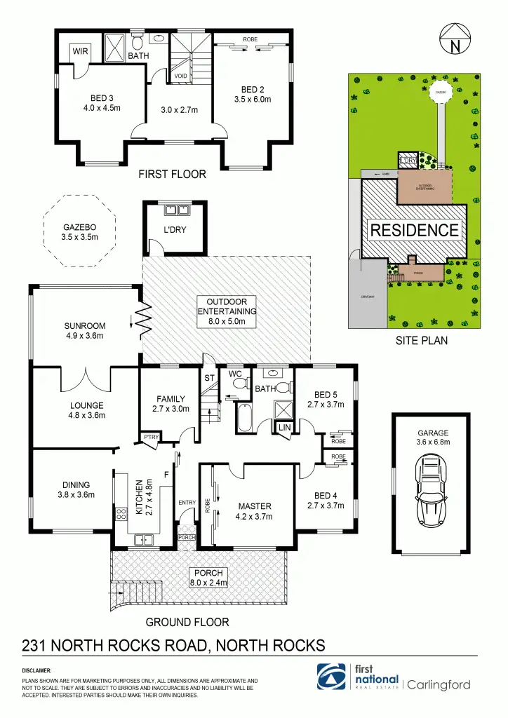 Floorplan of Homely house listing, 231 North Rocks Road, North Rocks NSW 2151