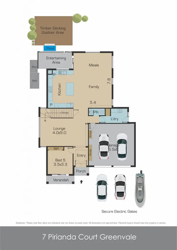 Floorplan of Homely house listing, 7 Pirianda Court (Greenvale Lakes), Greenvale VIC 3059