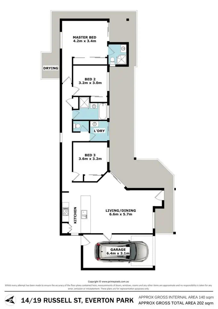 Floorplan of Homely townhouse listing, 41/19 Russell Street, Everton Park QLD 4053
