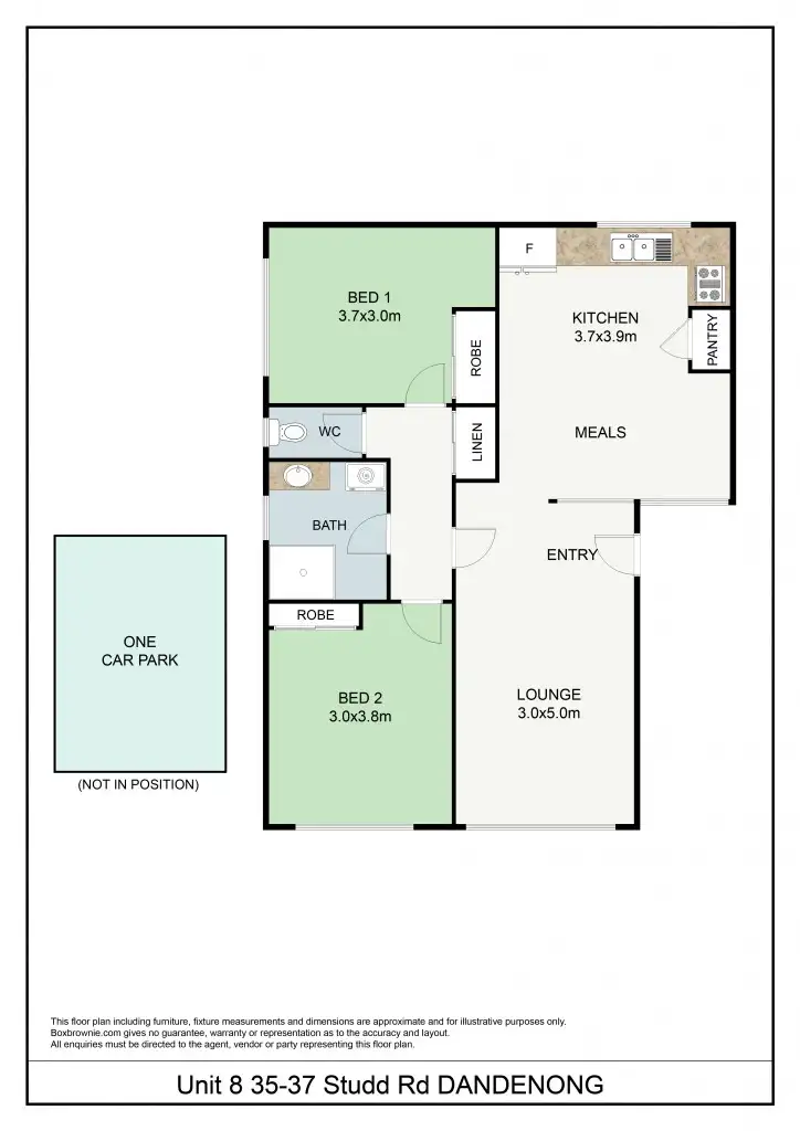 Floorplan of Homely apartment listing, 8/35-37 Stud Road, Dandenong VIC 3175