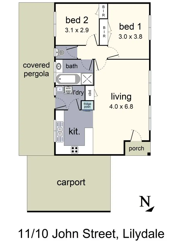 Floorplan of Homely unit listing, 11/10 John Street, Lilydale VIC 3140