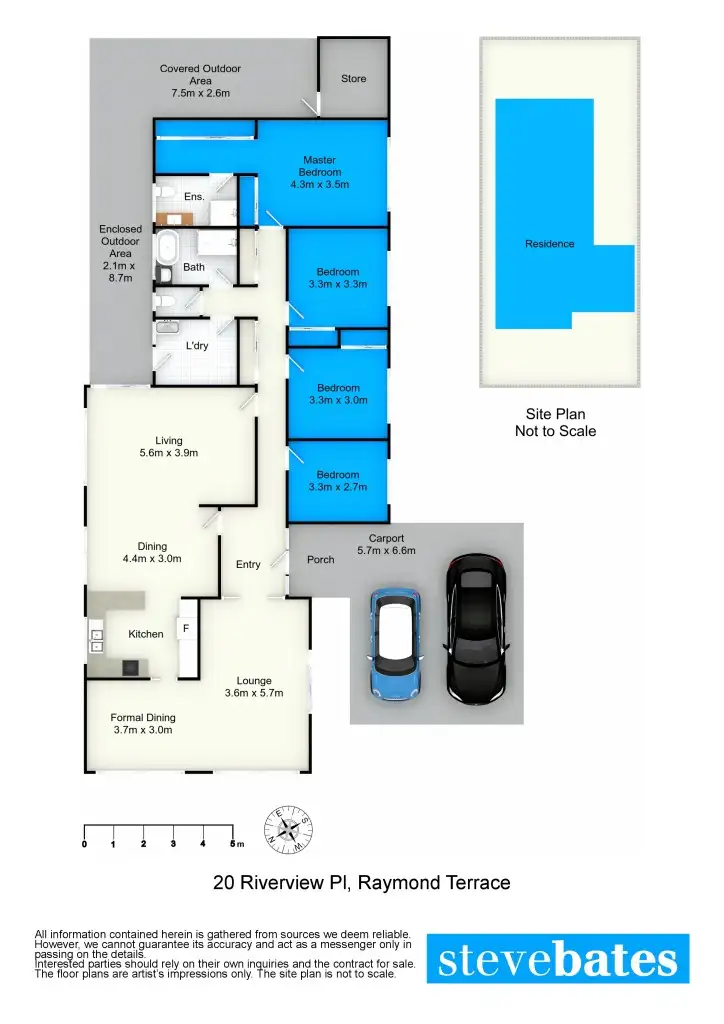 Floorplan of Homely house listing, 20 Riverview Place, Raymond Terrace NSW 2324