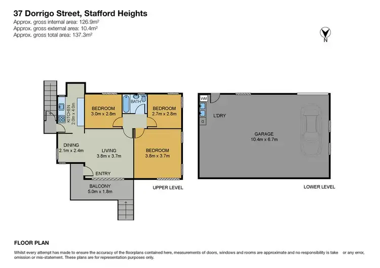 Floorplan of Homely house listing, 37 Dorrigo Street, Stafford Heights QLD 4053