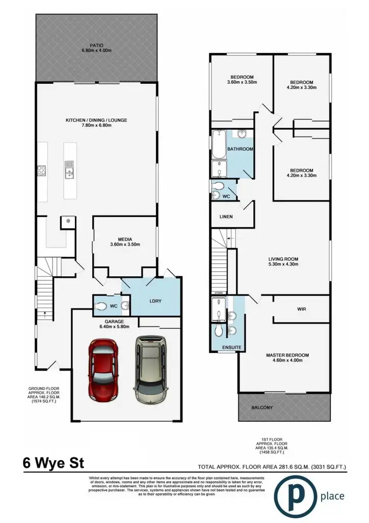 Floorplan of Homely house listing, 6 Wye St, Mitchelton QLD 4053