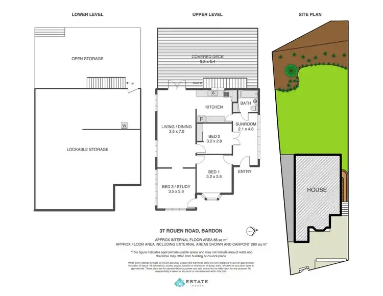Floorplan of Homely house listing, 37 Rouen Road, Bardon QLD 4065