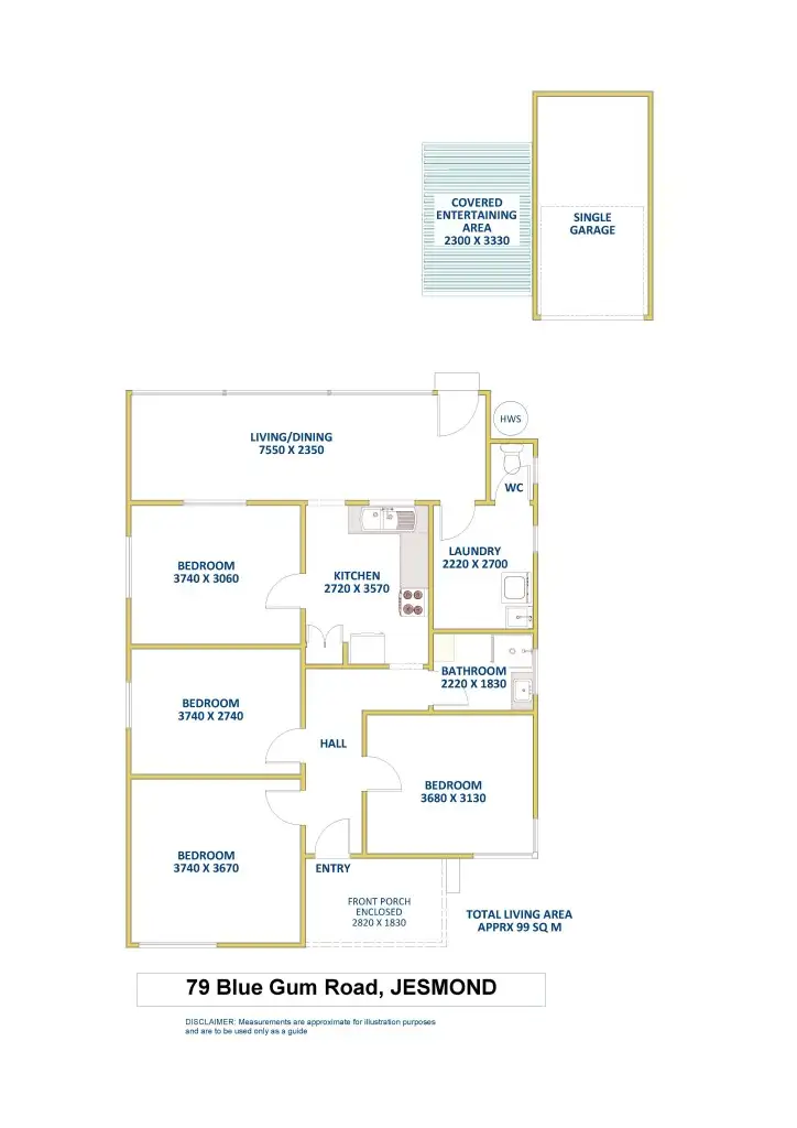 Floorplan of Homely house listing, 79 Blue Gum Road, Jesmond NSW 2299