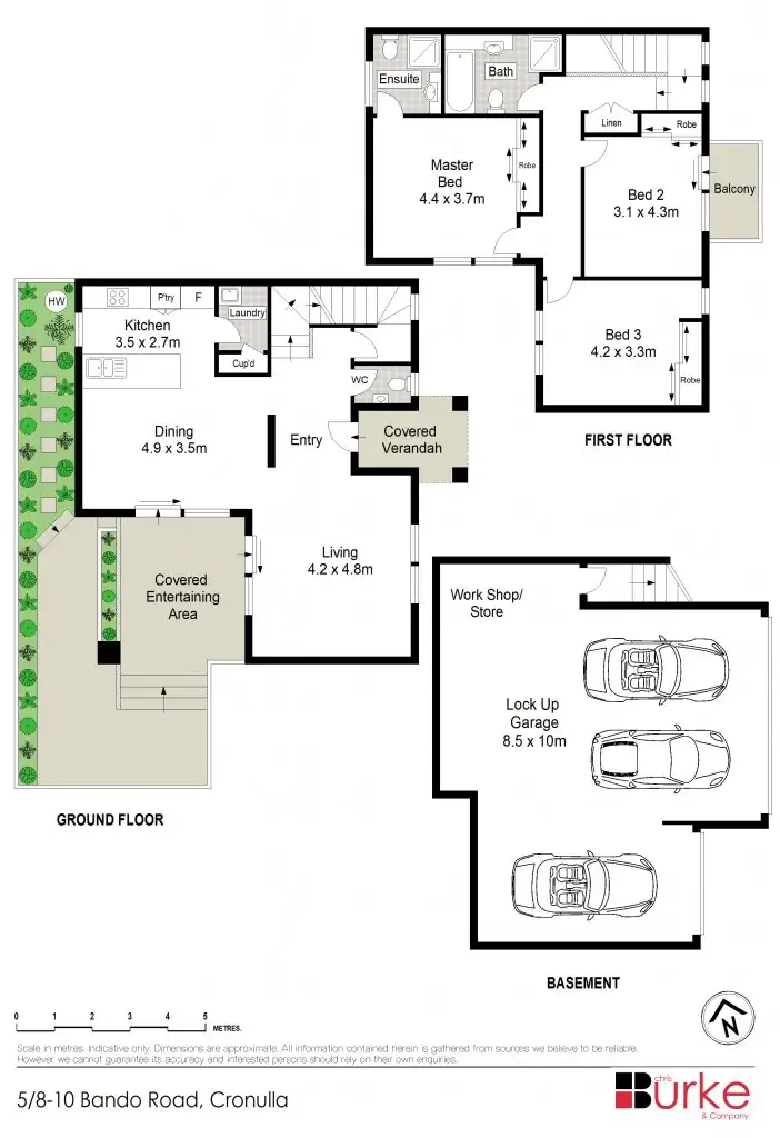 Floorplan of Homely townhouse listing, 5/8-10 Bando Road, Cronulla NSW 2230