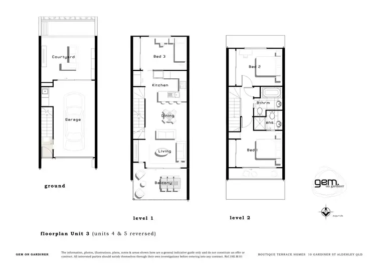 Floorplan of Homely townhouse listing, 4/10 Gardiner Street, Alderley QLD 4051