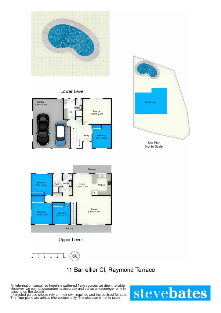 Floorplan of Homely house listing, 11 Barrellier Close, Raymond Terrace NSW 2324