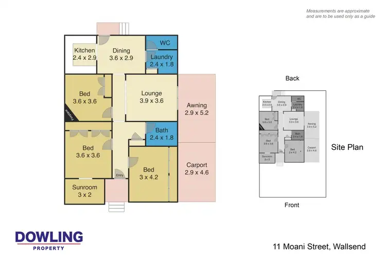 Floorplan of Homely house listing, 11 Moani Street, Wallsend NSW 2287