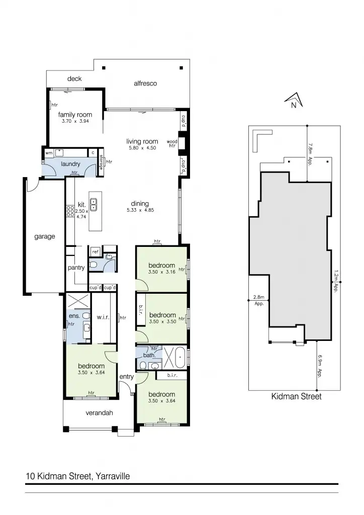 Floorplan of Homely house listing, 10 Kidman Street, Yarraville VIC 3013