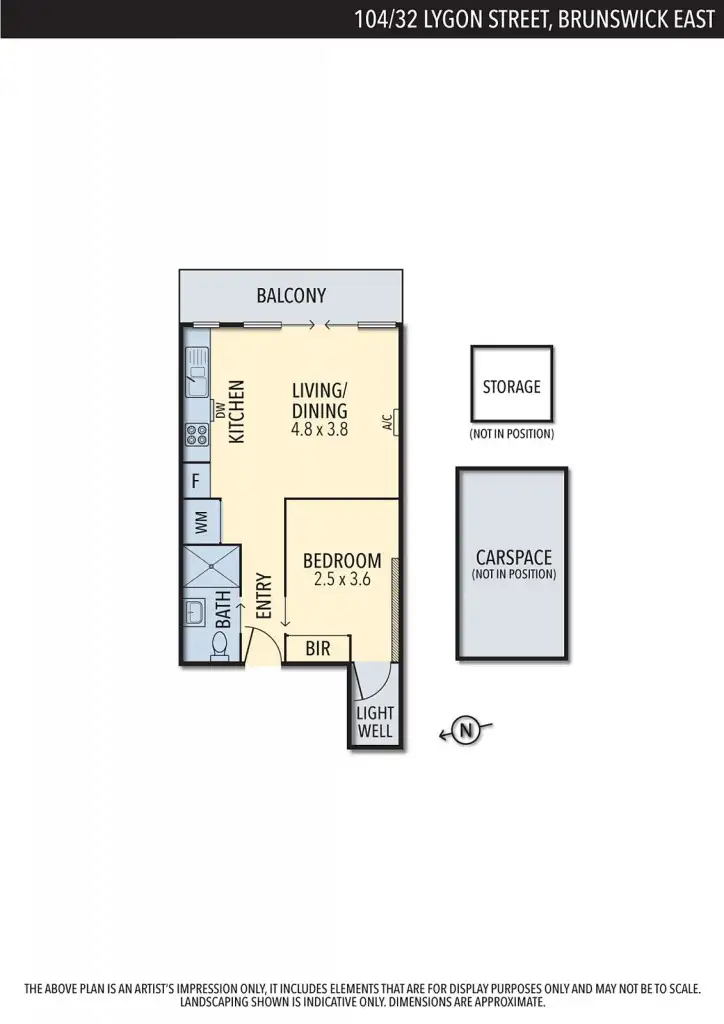 Floorplan of Homely apartment listing, 104/32 Lygon Street, Brunswick East VIC 3057